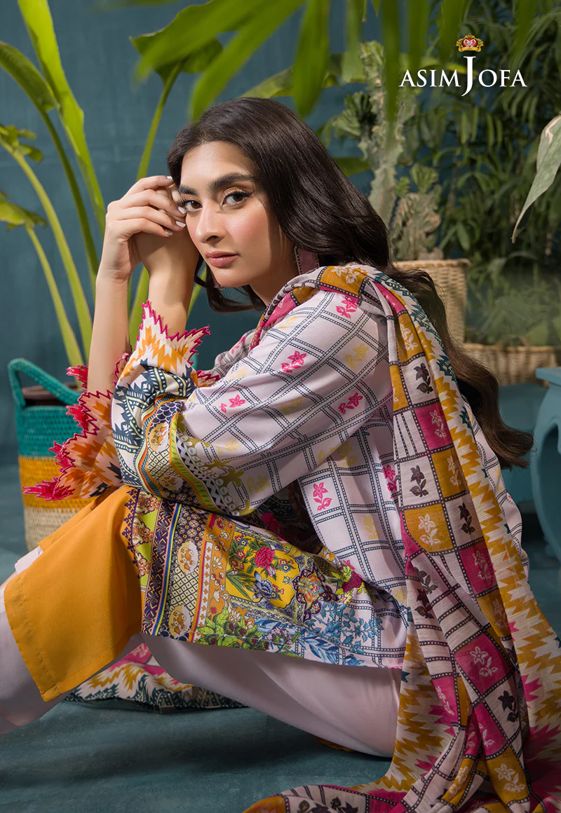 AJGR-10 PRINTED SWISS LAWN 3 PCS - Image 3