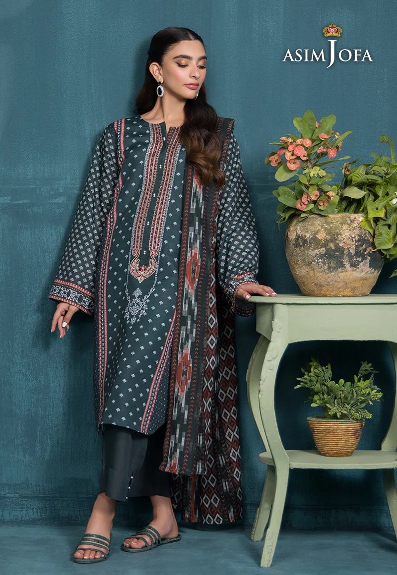 AJGR-11 PRINTED SWISS LAWN 3 PCS - Image 6