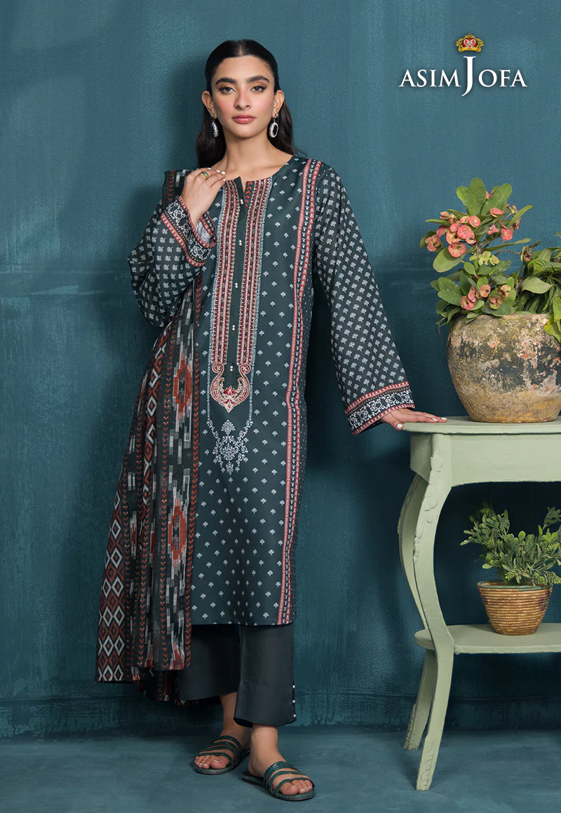 AJGR-11 PRINTED SWISS LAWN 3 PCS - Image 8
