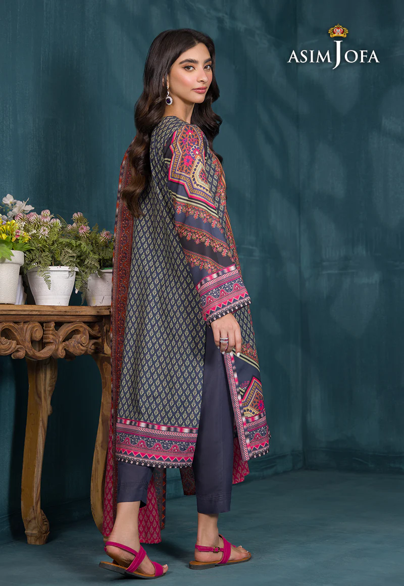 AJGR-12 PRINTED SWISS LAWN 3 PCS - Image 2
