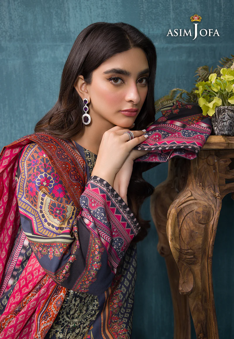 AJGR-12 PRINTED SWISS LAWN 3 PCS - Image 4