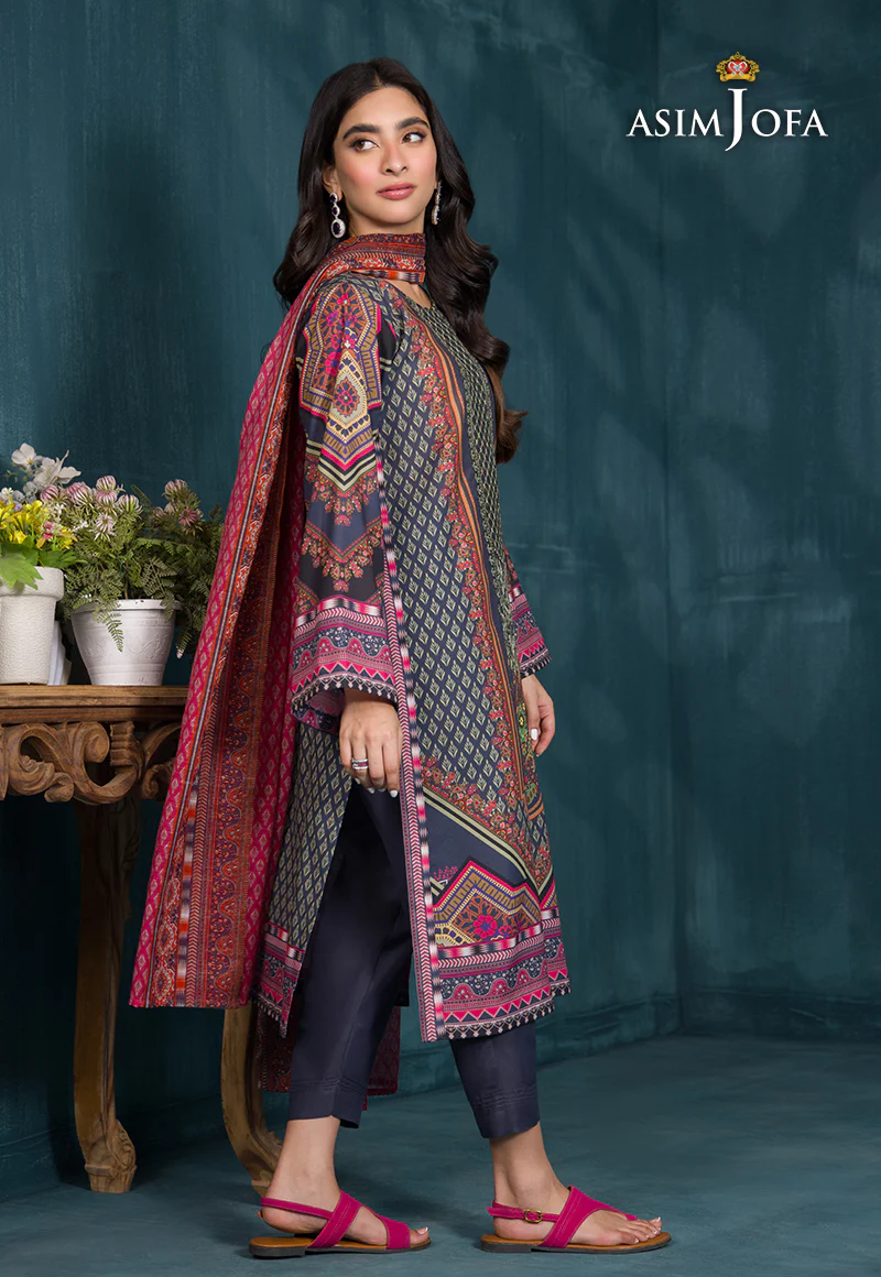 AJGR-12 PRINTED SWISS LAWN 3 PCS - Image 8