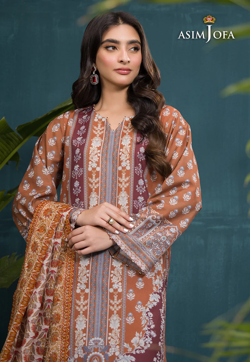AJGR-14 PRINTED SWISS LAWN 3 PCS - Image 7