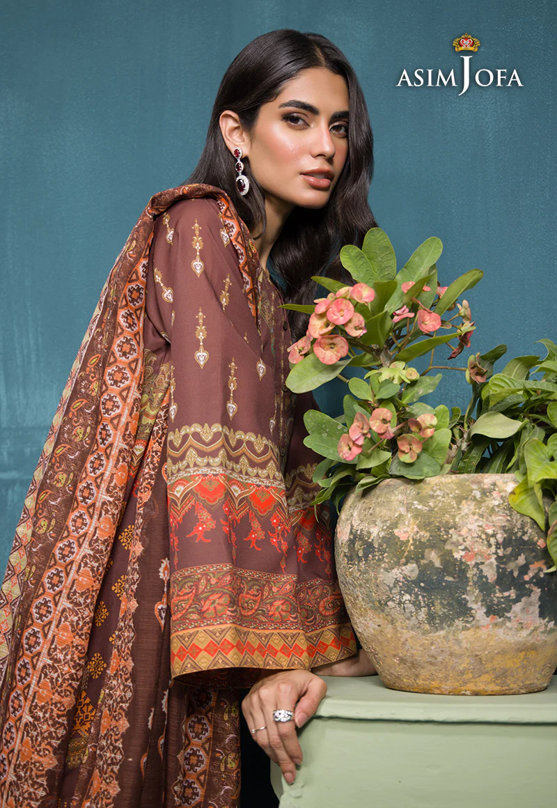 AJGR-18 PRINTED SWISS LAWN 3 PCS - Image 5