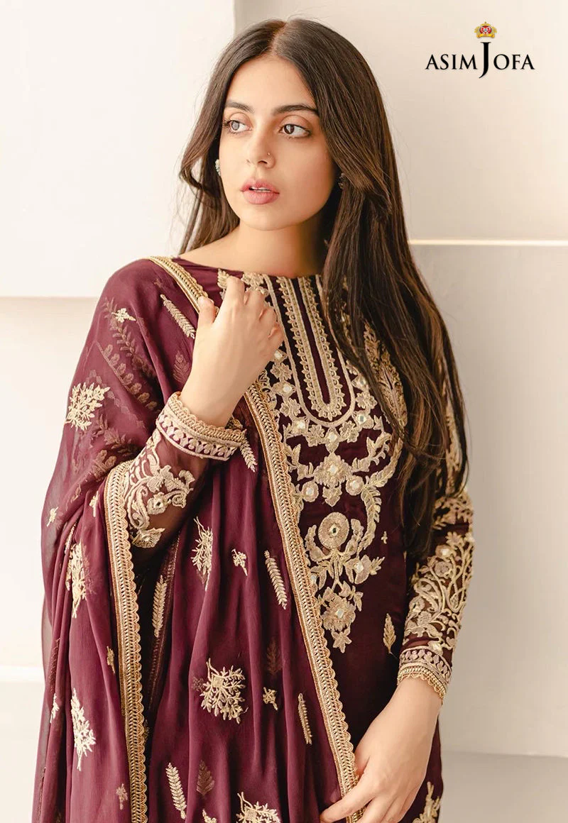 AJHJ-11 EMBROIDERED CHIFFON 3 PCS - Image 3