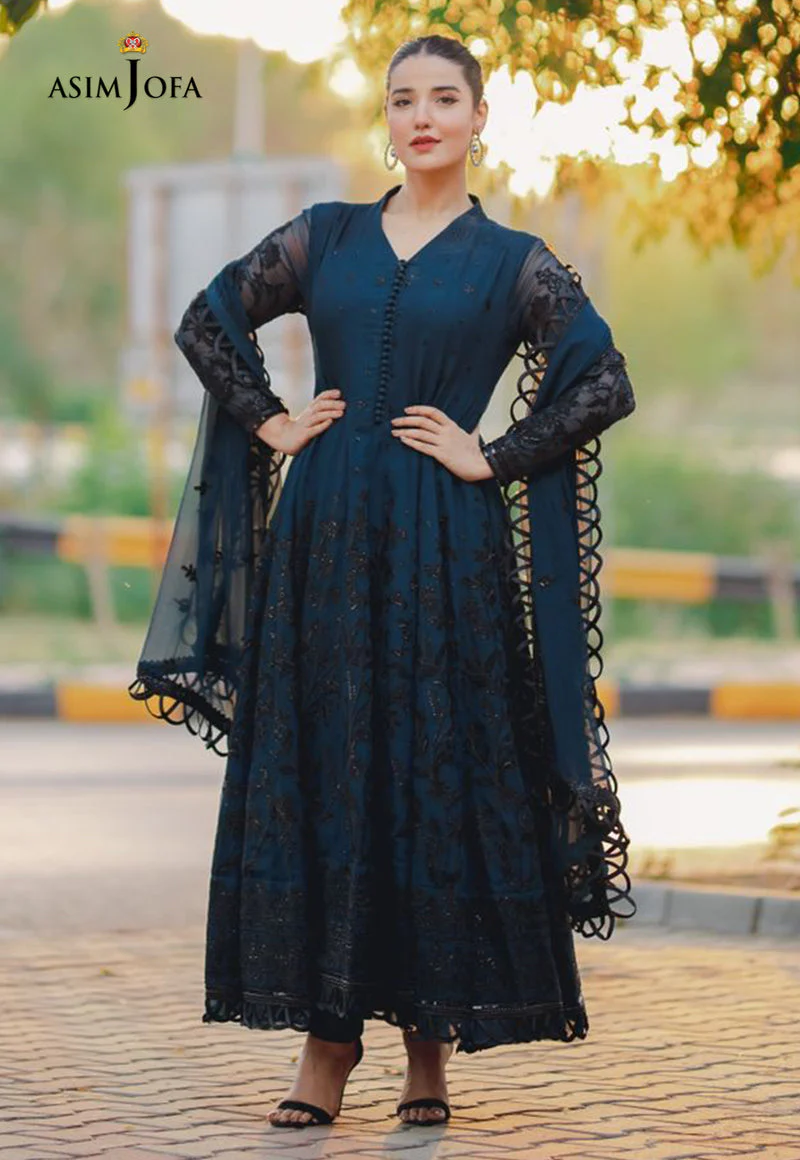 AJHJ-12 EMBROIDERED CHIFFON 3 PCS - Image 7