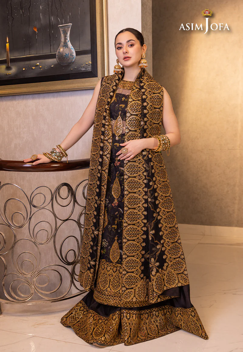 AJHJD-23 EMBROIDERED ORGANZA STITCHED 2 PCS - Image 5