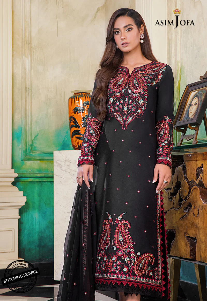 AJIM-07 EMBROIDERED PAPER COTTON 3 PCS - Image 3