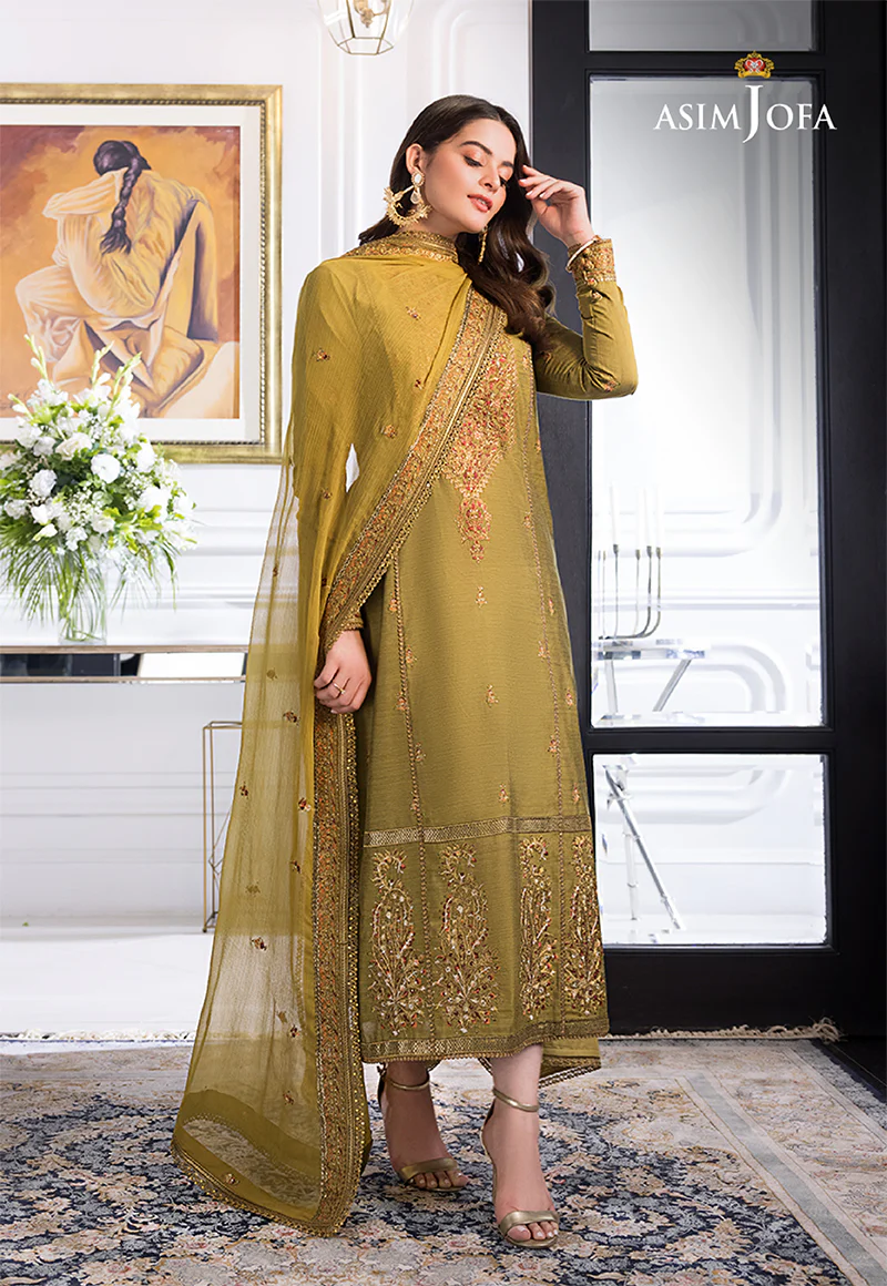 AJIM-08 EMBROIDERED PAPER COTTON 3 PCS - Image 2