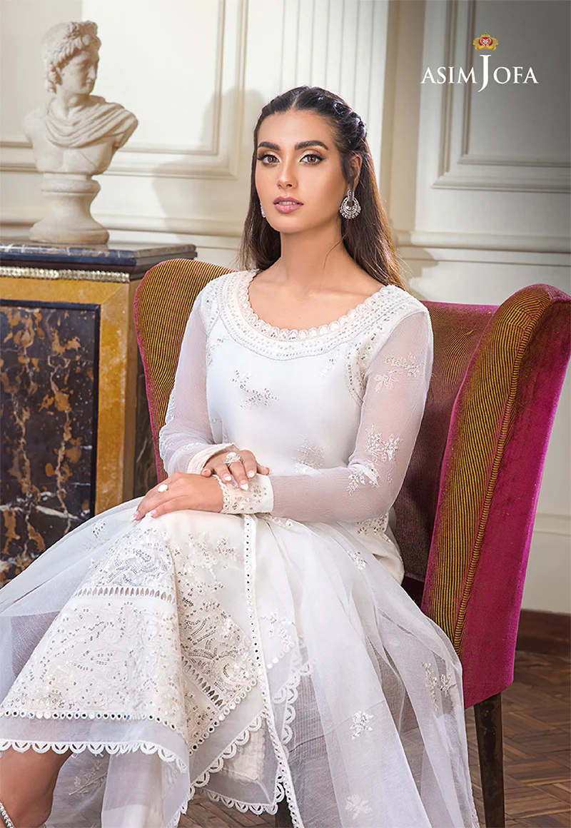 AJIM-13 EMBROIDERED ORGANZA 3 PCS - Image 4