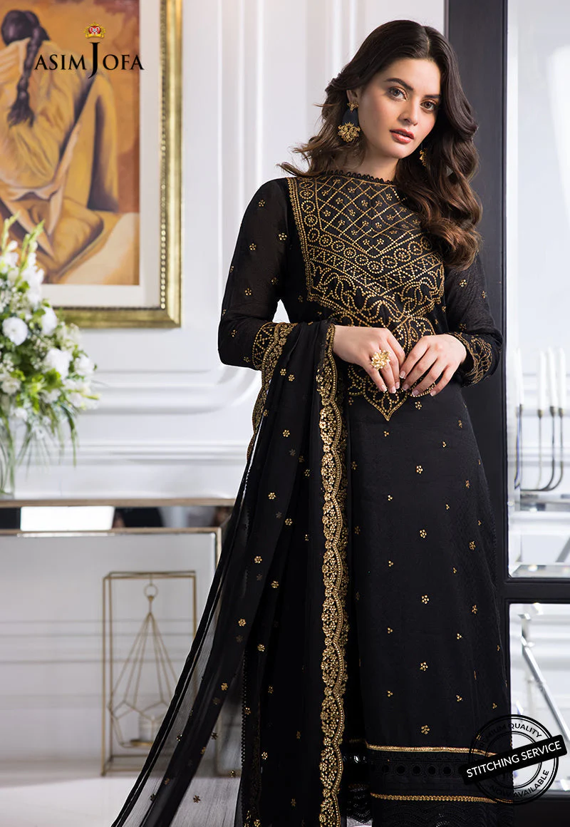 AJIM-14 EMBROIDERED SELF-JACQUARD 3 PCS - Image 5