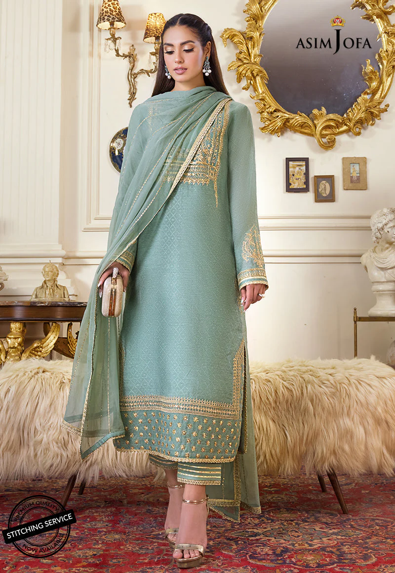 AJIM-21 EMBROIDERED SELF JACQUARD 3 PCS - Image 3