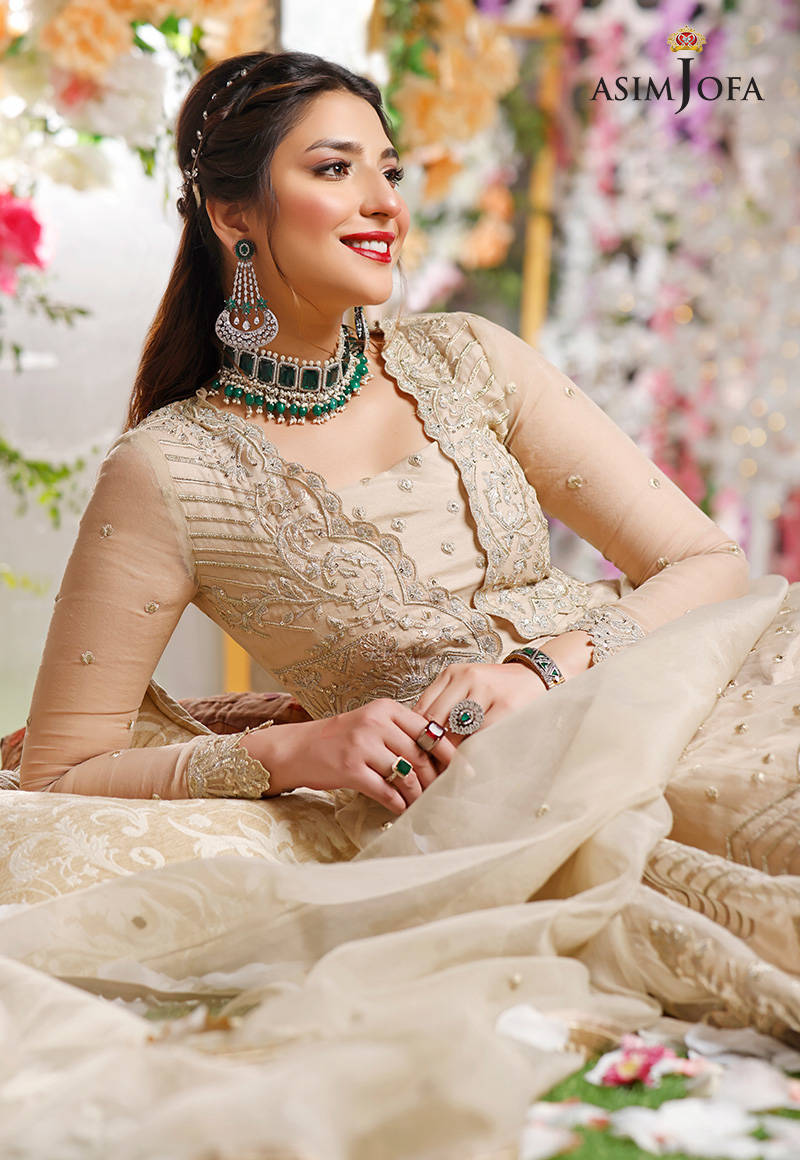 AJIV-06 EMBROIDERED ORGANZA 3 PCS - Image 3