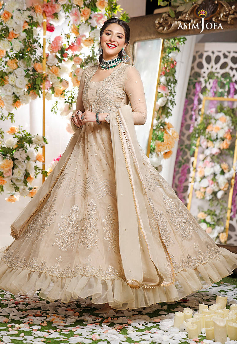 AJIV-06 EMBROIDERED ORGANZA 3 PCS - Image 5