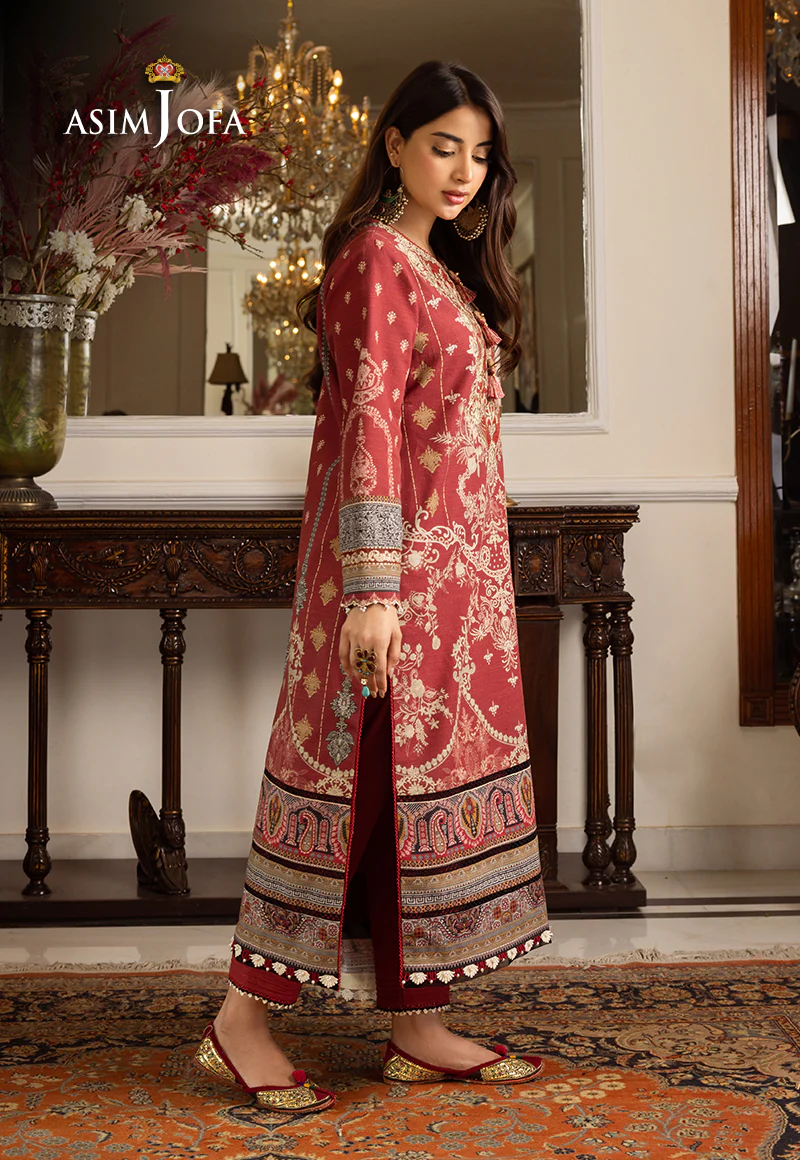 AJIW-02 EMBROIDERED KHADDAR 3 PCS - Image 6