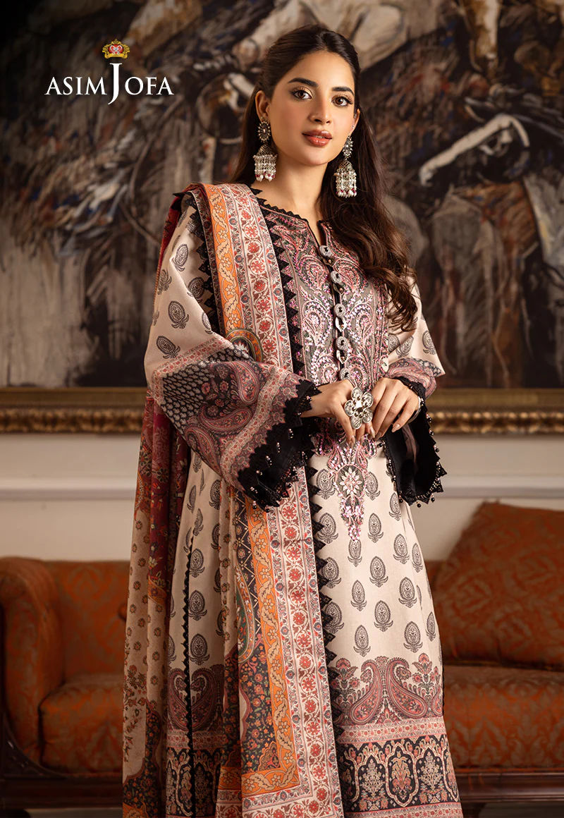 AJIW-06 EMBROIDERED KARANDI 3 PCS - Image 10