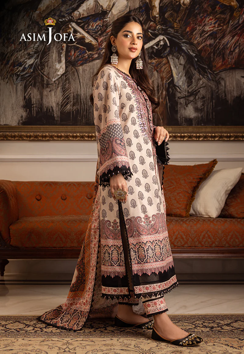 AJIW-06 EMBROIDERED KARANDI 3 PCS - Image 7