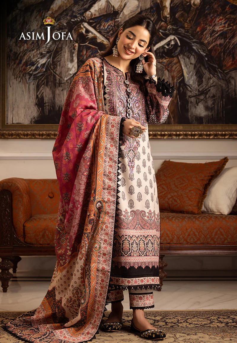 AJIW-06 EMBROIDERED KARANDI 3 PCS - Image 9