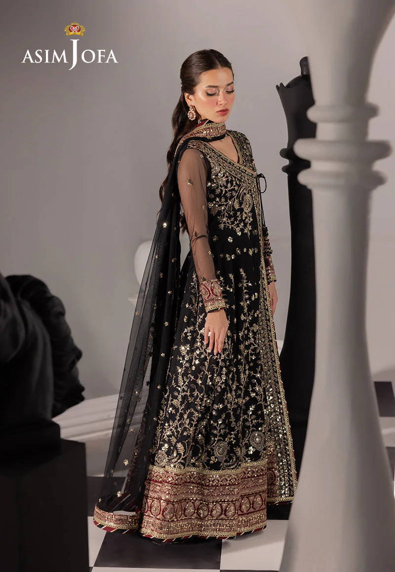 AJIZLD-03 EMBROIDERED NET Stitched 3 PCS - Image 5