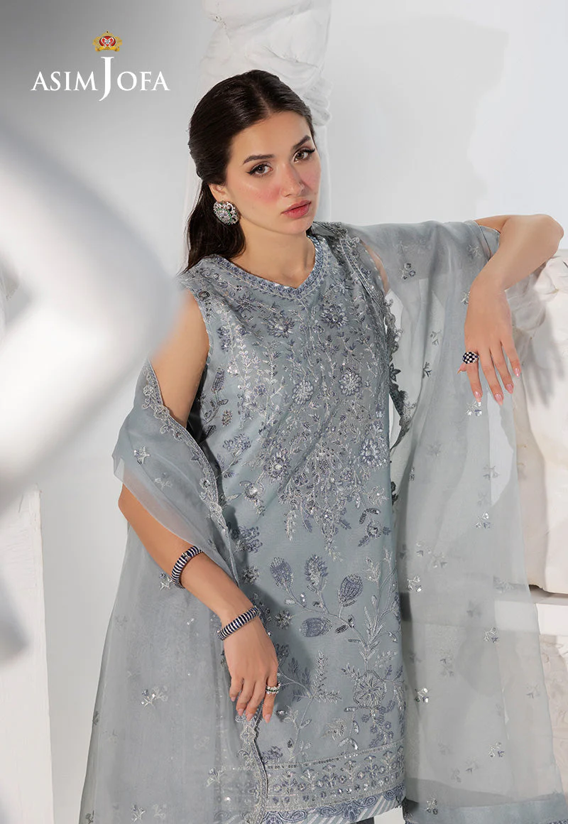 AJIZLD-17 EMBROIDERED BOSKI SILK Stitched 2 PCS - Image 5