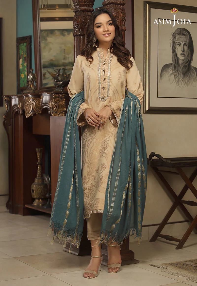 AJJD-07 EMBROIDERED JACQUARD 3 PCS - Image 2
