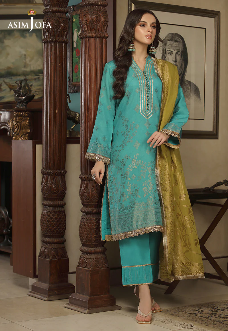 AJJD-08 EMBROIDERED JACQUARD 3 PCS - Image 2