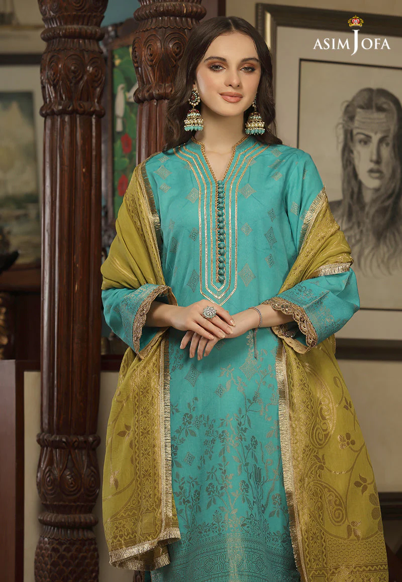 AJJDD-08 EMBROIDERED JACQUARD STITCHED 3 PCS - Image 3