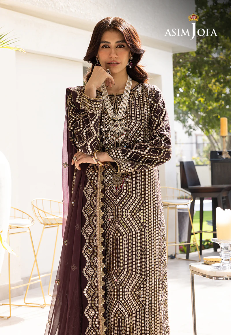 AJJH-01 EMBROIDERED RAW SILK 3 PCS - Image 14