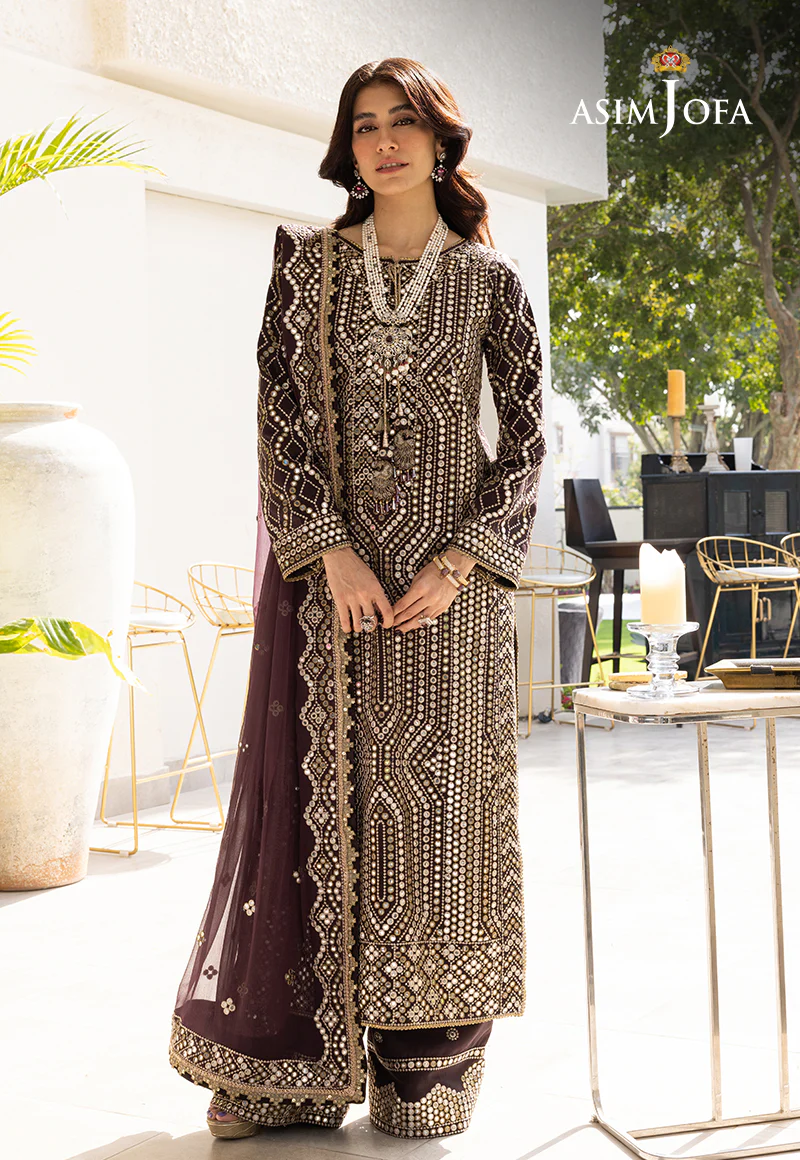 AJJH-01 EMBROIDERED RAW SILK 3 PCS - Image 15