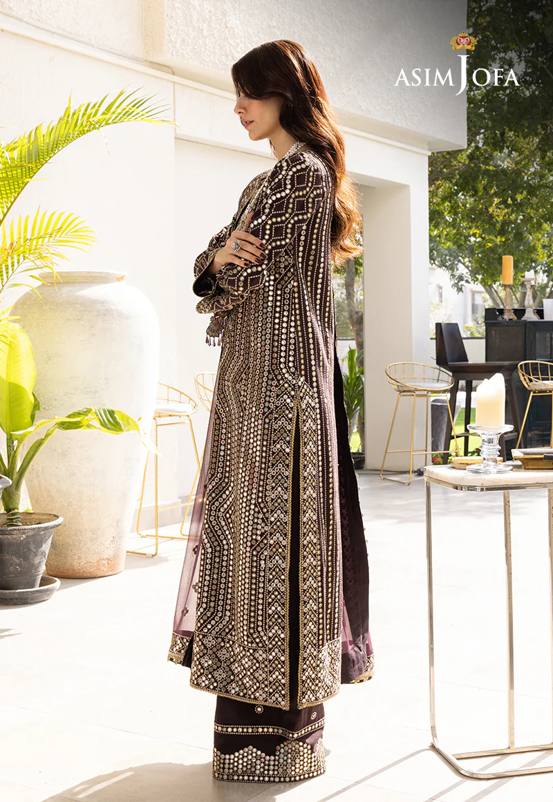 AJJH-01 EMBROIDERED RAW SILK 3 PCS - Image 3