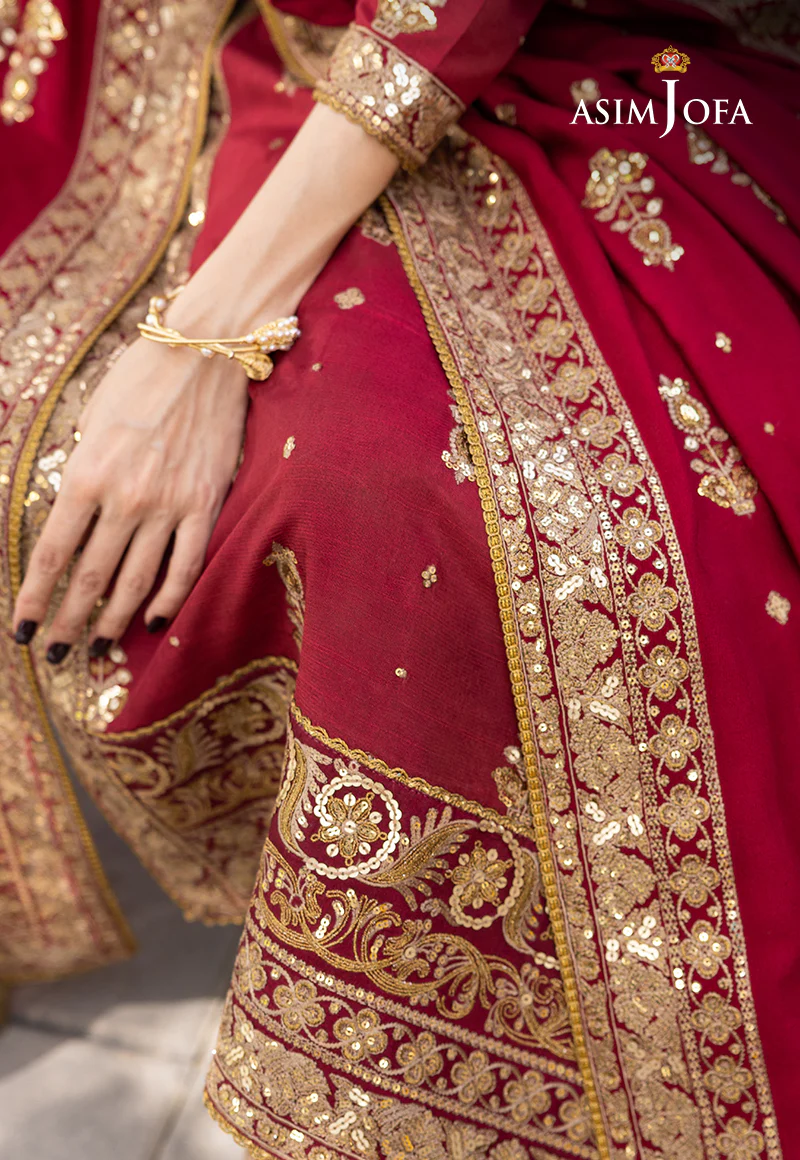 AJJH-02 EMBROIDERED RAW SILK 3 PCS - Image 7