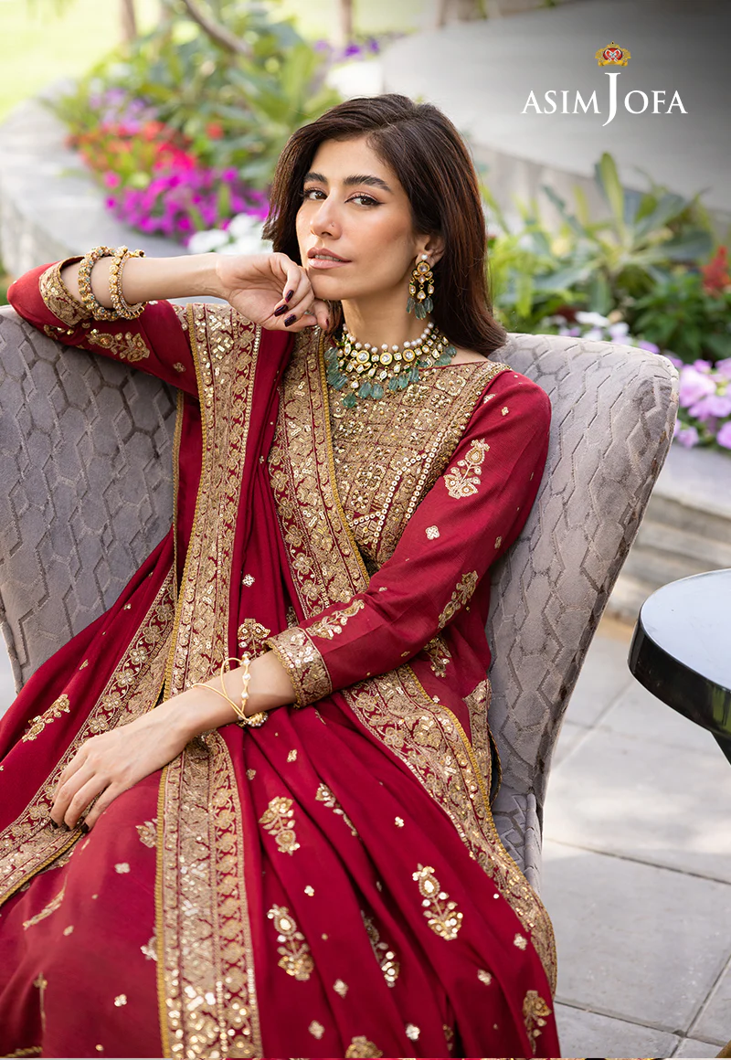 AJJH-02 EMBROIDERED RAW SILK 3 PCS - Image 8