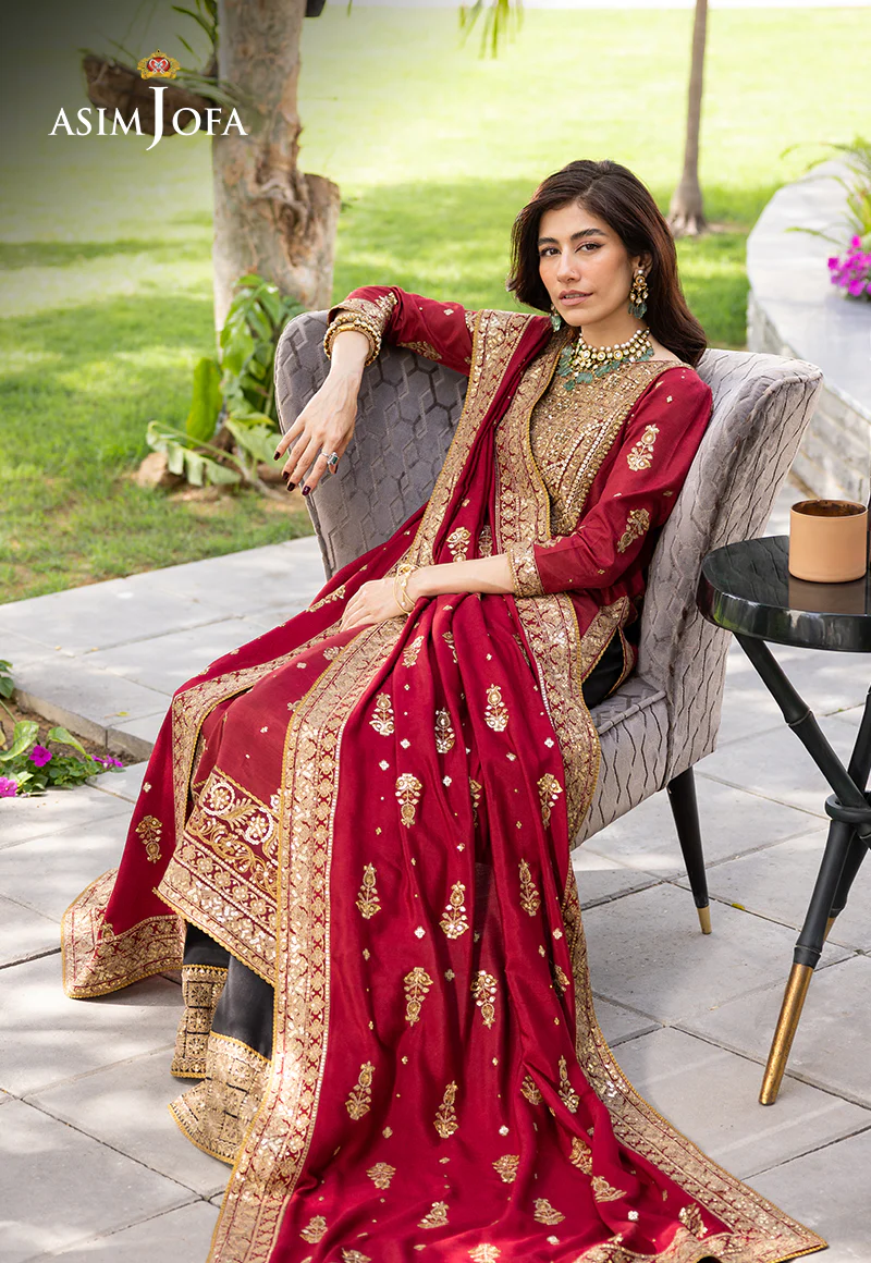 AJJH-02 EMBROIDERED RAW SILK 3 PCS - Image 9