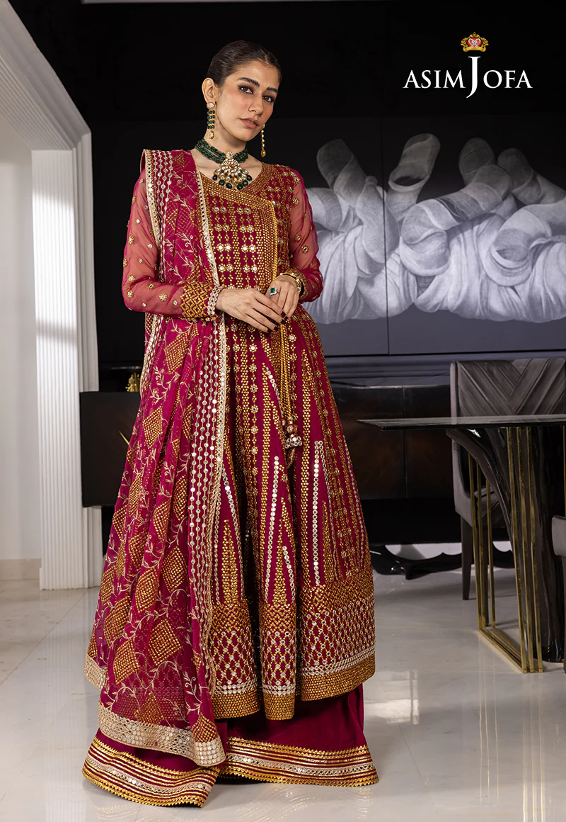 AJJH-08 EMBROIDERED ORGANZA 3 PCS - Image 3
