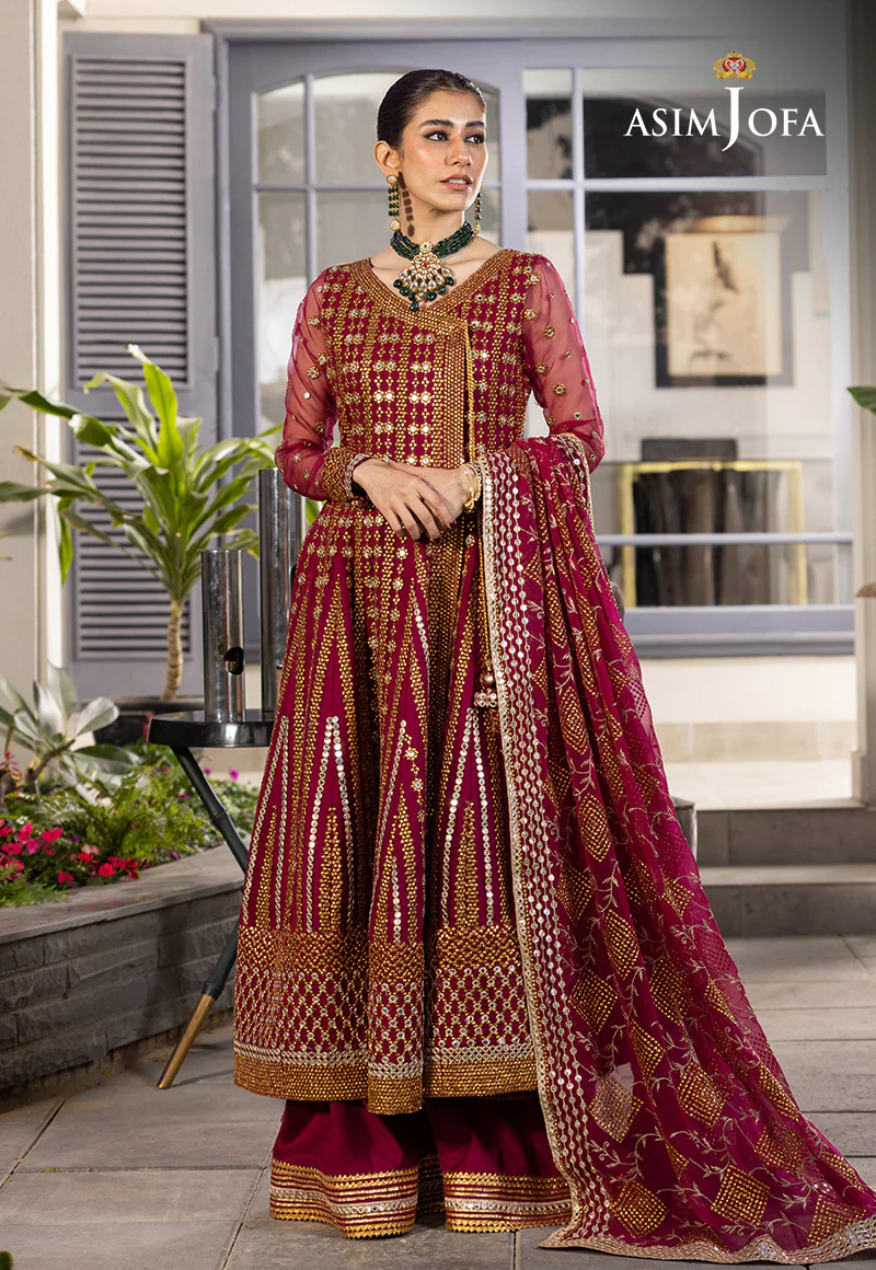 AJJH-08 EMBROIDERED ORGANZA 3 PCS - Image 8