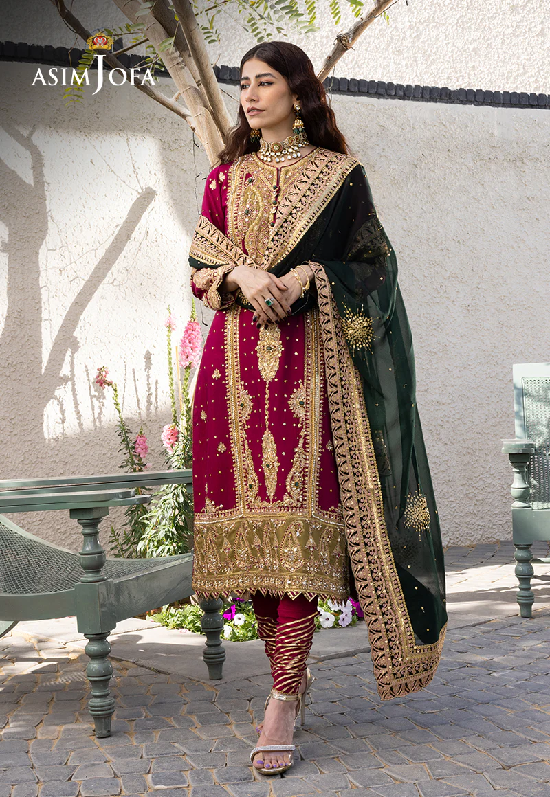 AJJH-10 EMBROIDERED RAW SILK 3 PCS - Image 7