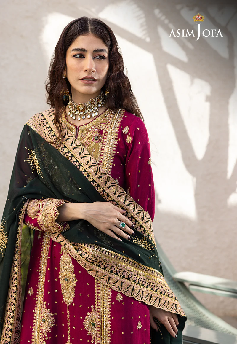 AJJH-10 EMBROIDERED RAW SILK 3 PCS - Image 9