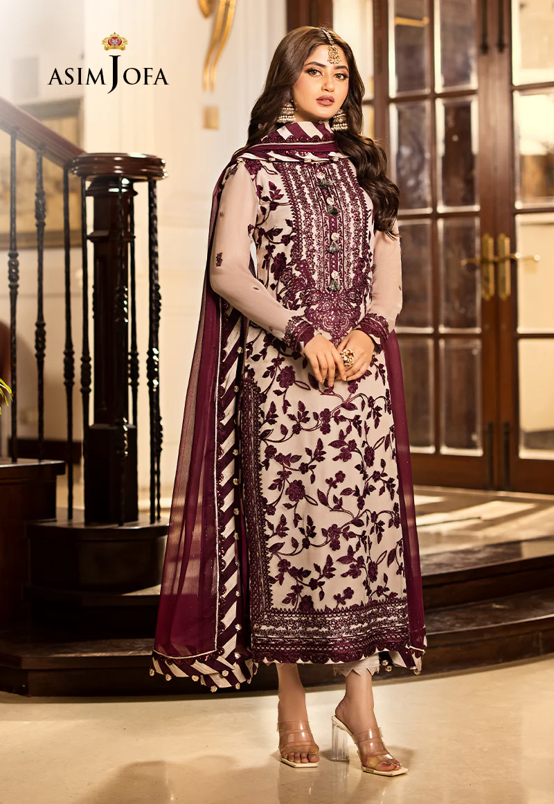 AJJM-11 EMBROIDERED CHIFFON 3 PCS