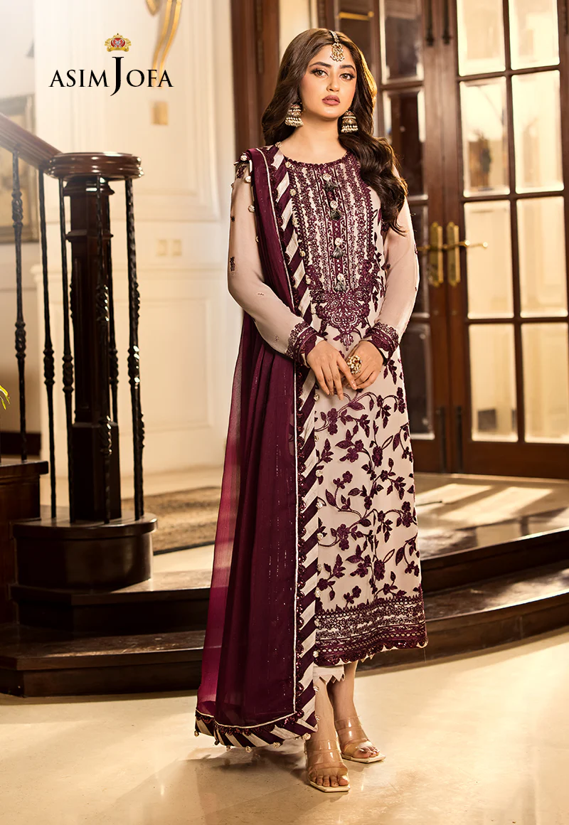 AJJM-11 EMBROIDERED CHIFFON 3 PCS - Image 8
