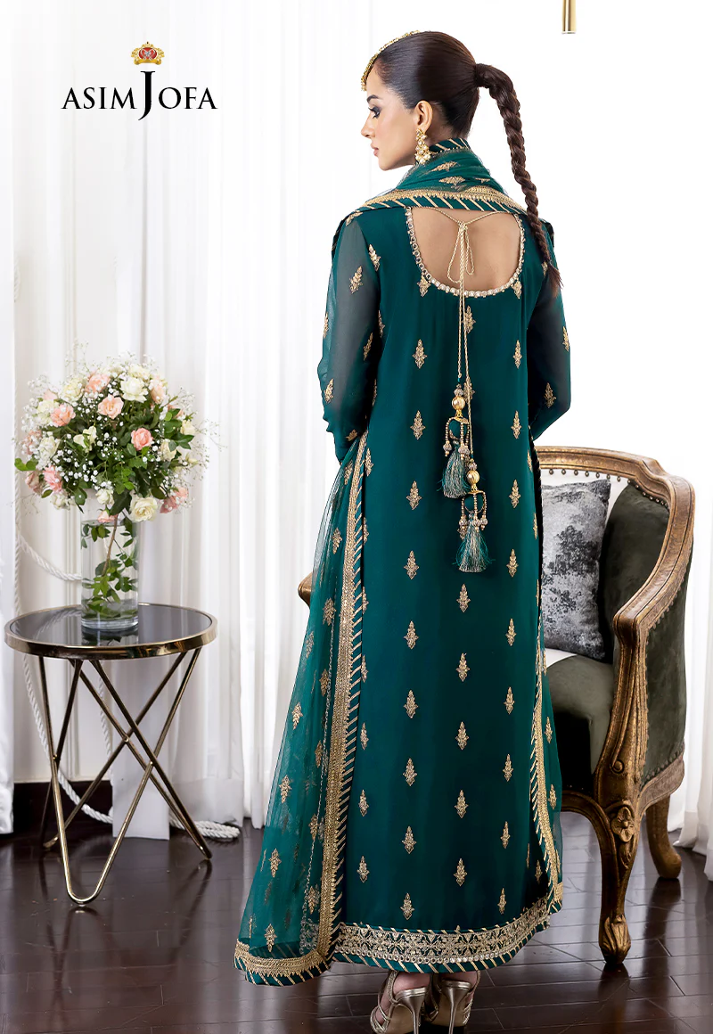 AJJM-12 EMBROIDERED GEORGETTE , ORGANZA 3 PCS - Image 6