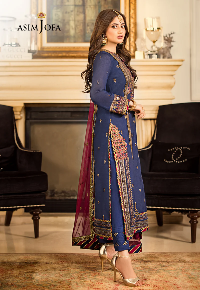 AJJM-17 EMBROIDERED SILK , ORGANZA 3 PCS - Image 8