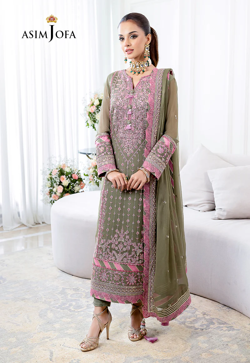 AJJM-25 EMBROIDERED CHIFFON 3 PCS