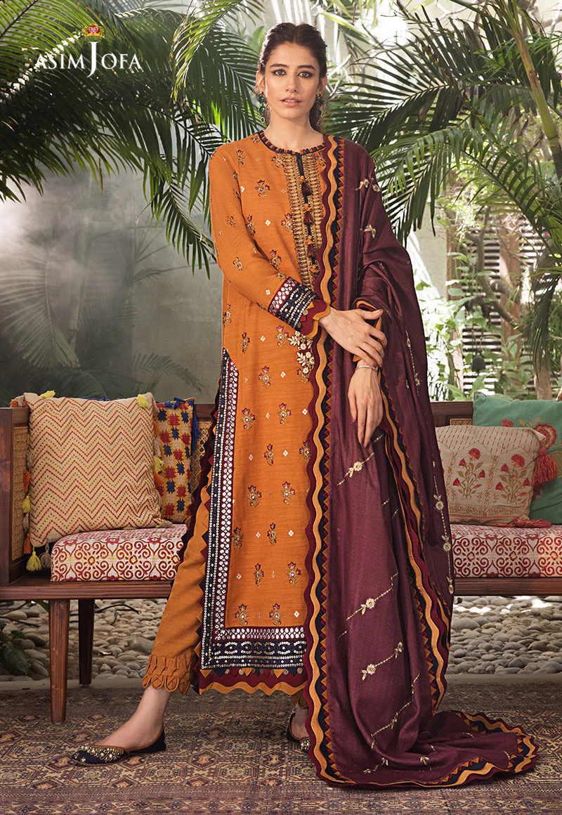 AJK-01 EMBROIDERED COTTON SLUB CROSSHATCH 3 PCS - Image 2
