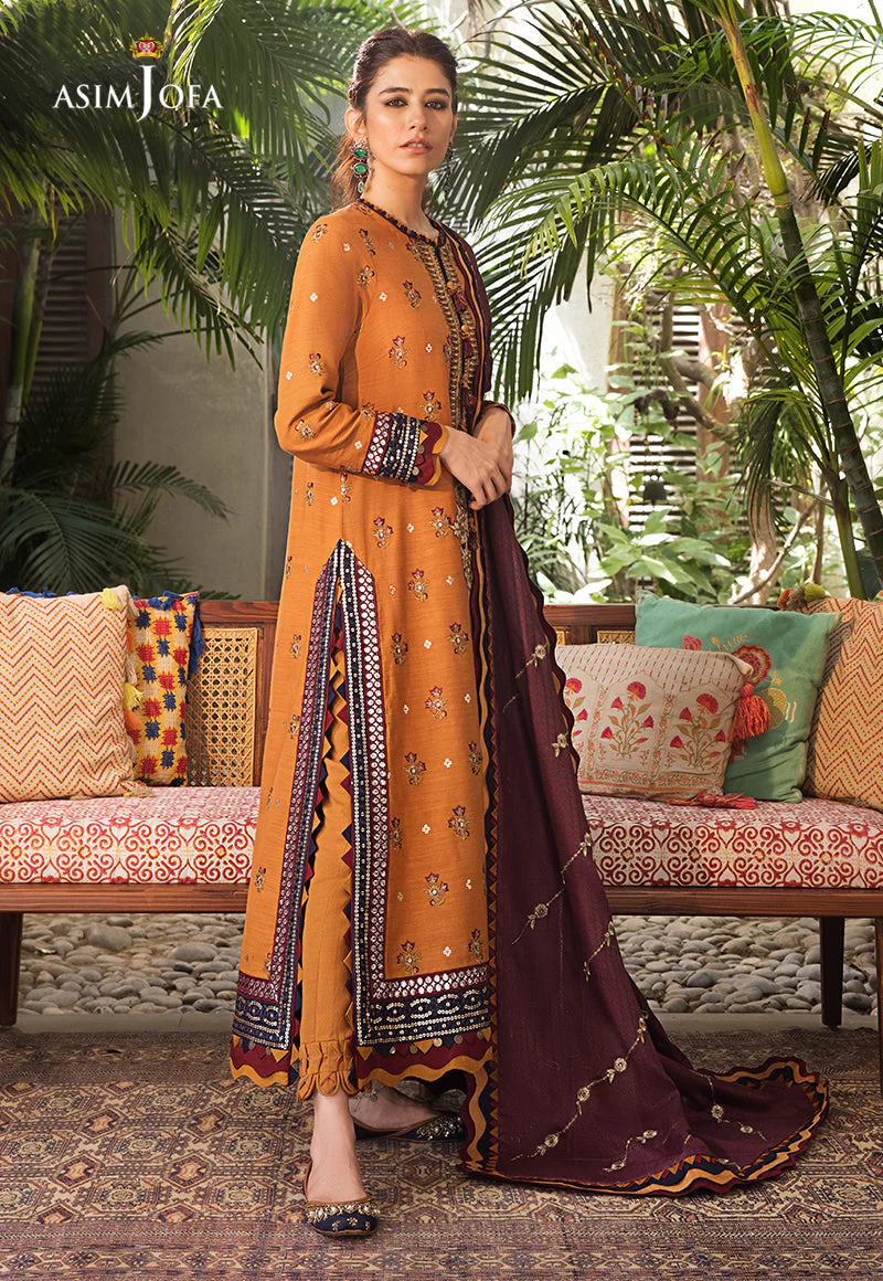 AJK-01 EMBROIDERED COTTON SLUB CROSSHATCH 3 PCS - Image 3