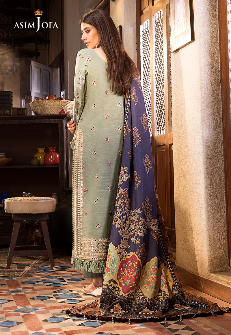 AJK-03 EMBROIDERED COTTON SLUB CROSSHATCH 3 PCS - Image 4