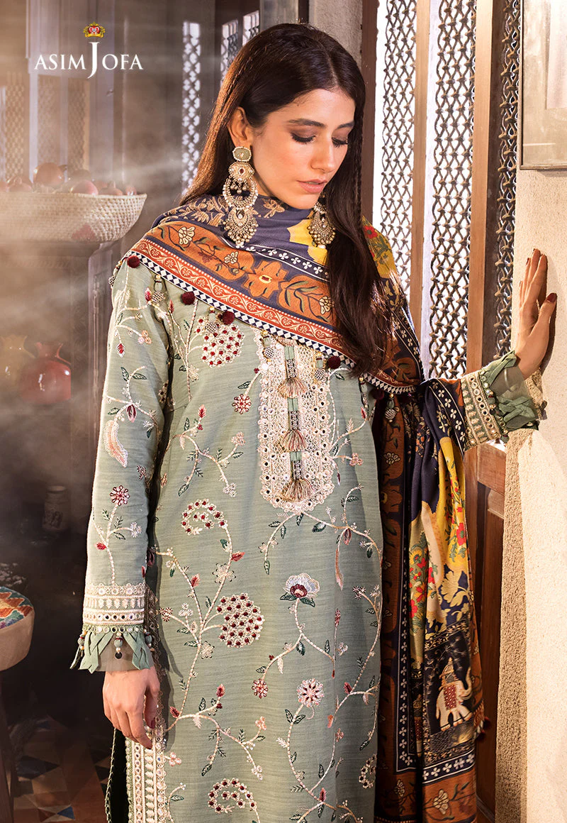 AJK-03 EMBROIDERED COTTON SLUB CROSSHATCH 3 PCS - Image 5