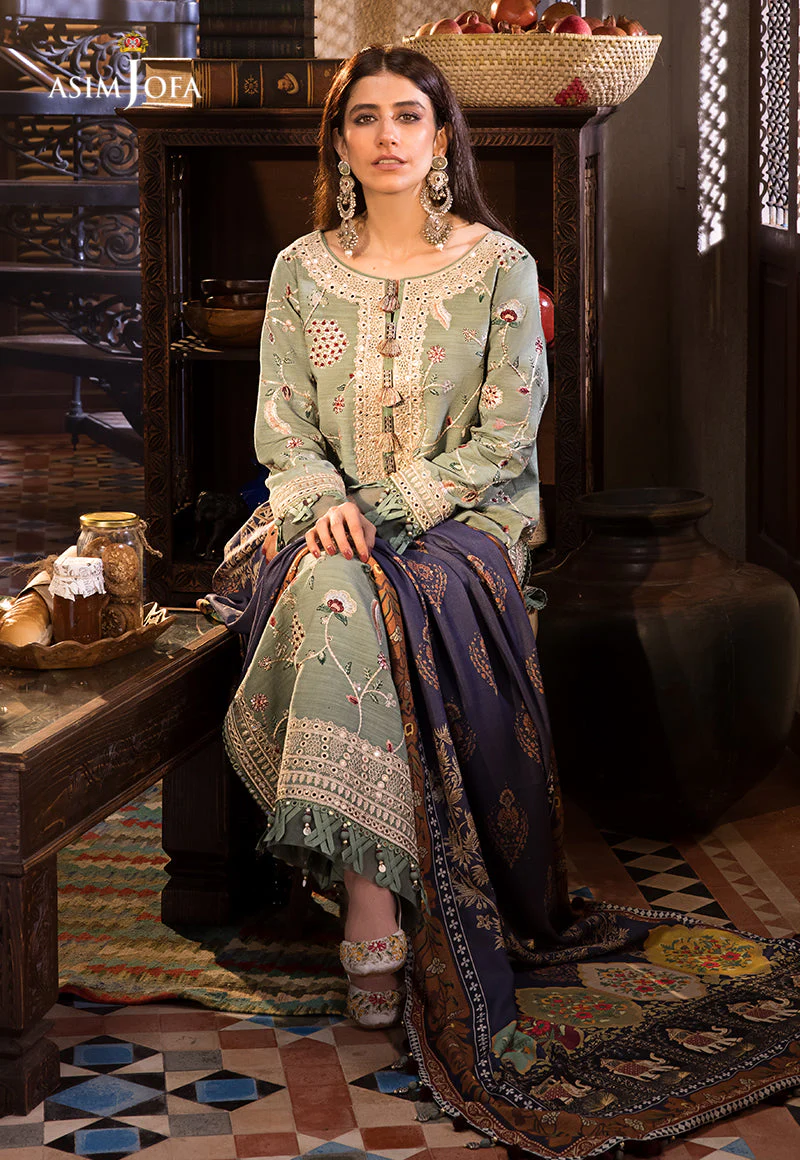 AJK-03 EMBROIDERED COTTON SLUB CROSSHATCH 3 PCS - Image 6