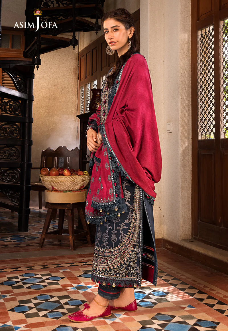 AJK-06 EMBROIDERED COTTON SLUB CROSSHATCH 3 PCS - Image 2