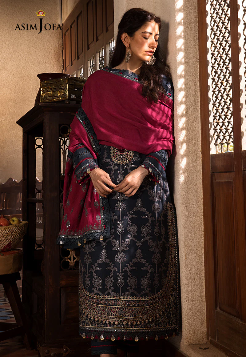 AJK-06 EMBROIDERED COTTON SLUB CROSSHATCH 3 PCS - Image 3