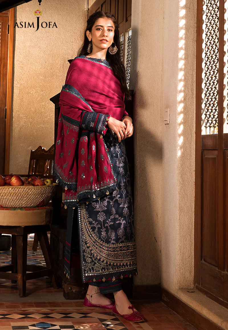 AJK-06 EMBROIDERED COTTON SLUB CROSSHATCH 3 PCS - Image 4